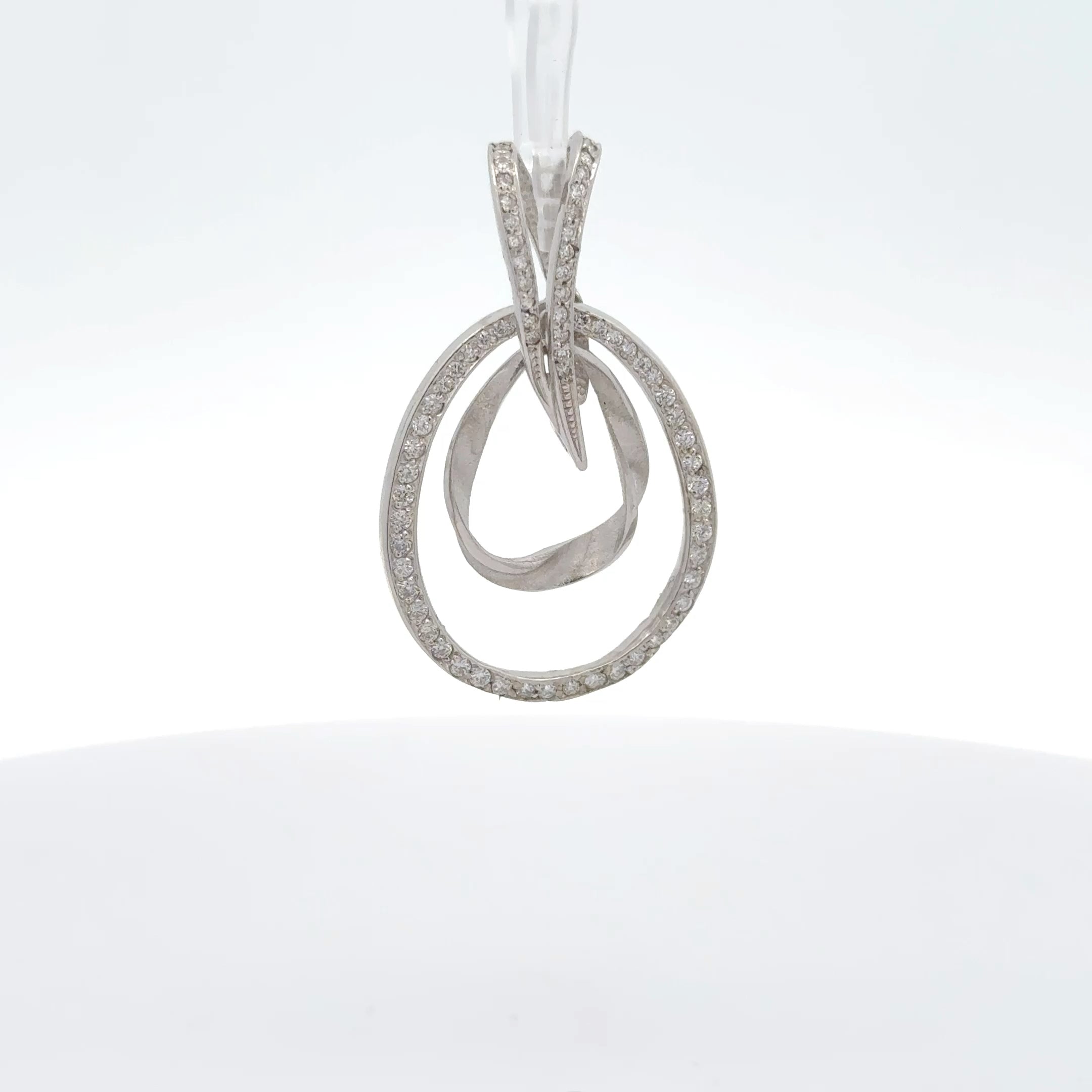 14K Fancy Cocktail Style Diamond Pendant