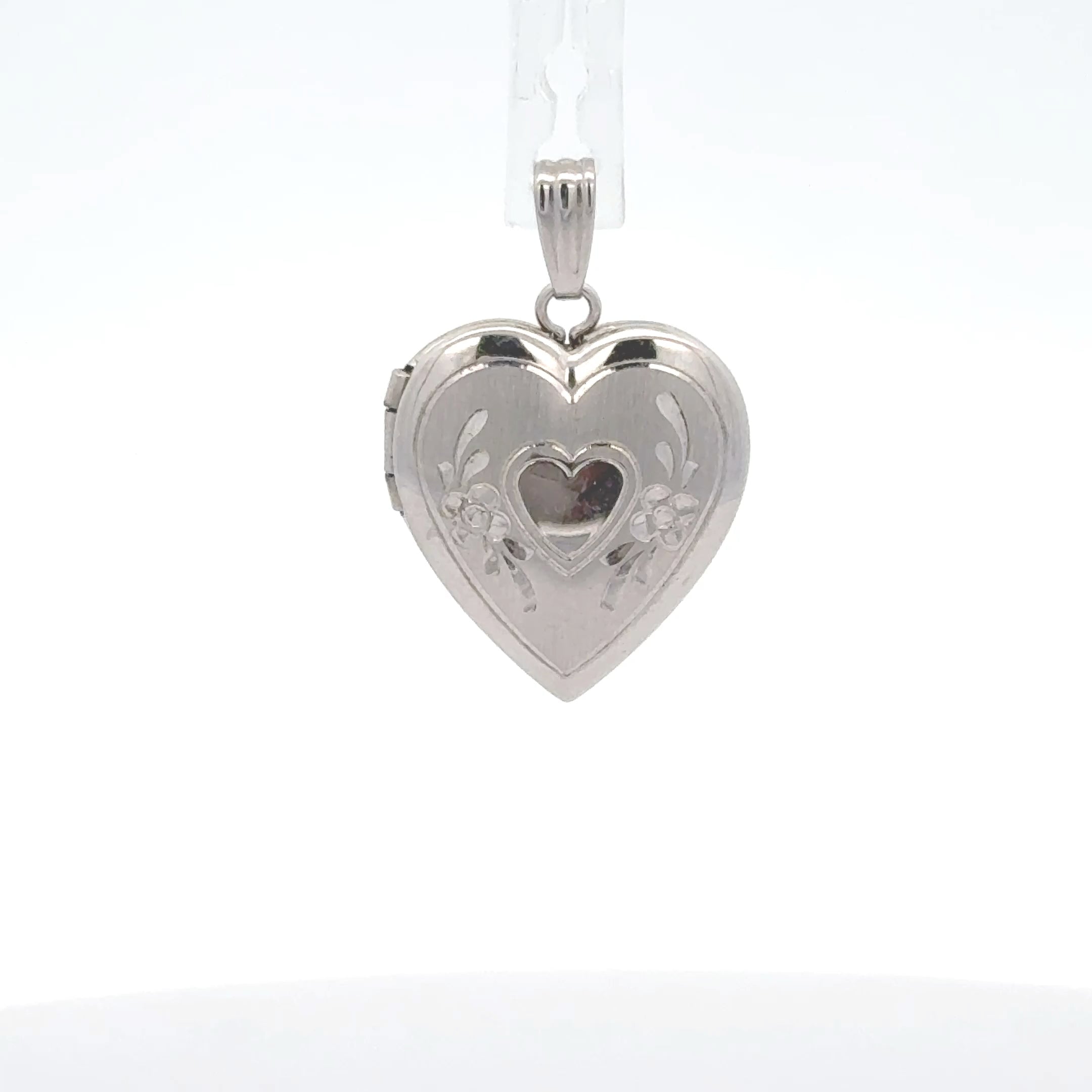 14K Gold Heart Locket